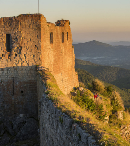 Castell de Montsegur a l'albada