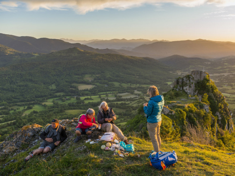 Posta de sol al Castell de Rocafixada_ Camí dels Bons Homes