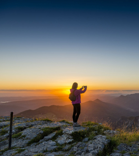 Lever de soleil à Montségur
